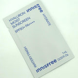 60pcs/60ml❤️[INNISFREE] Hyaluron Moist Sunscreen 1ml (Sample Sachet)(SPF50+/PA++++) | Just US$9.99! Shop now at StyleFollow