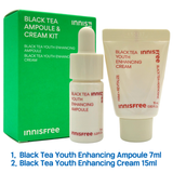[INNISFREE] Black Tea Youth Enhancing Ampoule & Cream Duo Kit