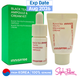 [INNISFREE] Black Tea Youth Enhancing Ampoule & Cream Duo Kit
