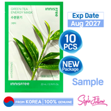 10pcs❤️[INNISFREE] Energy Mask 22mL (Green Tea) Sample - StyleFollow