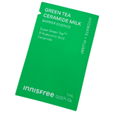 60pcs/60ml❤️[INNISFREE] Green Tea Ceramide Milk Essence 1ml (Sample Sachet)