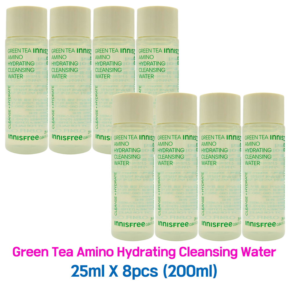 4pcs/100ml❤️[INNISFREE] Green Tea Amino Hydrating Cleansing Water 25ml (Sample)