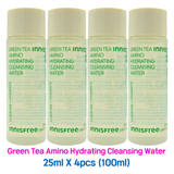 4pcs/100ml❤️[INNISFREE] Green Tea Amino Hydrating Cleansing Water 25ml (Sample)
