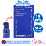 15pcs/15ml❤️[INNISFREE] Retinol Green Tea PDRN Skinbooster Ampoule 1ml (Sample Sachet)