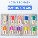 [NATURE REPUBLIC] Acitve 80 Mask - 10 Combo Pack (each 1pc X 10 type = 10pcs) | Just US$17.89! Shop now at StyleFollow