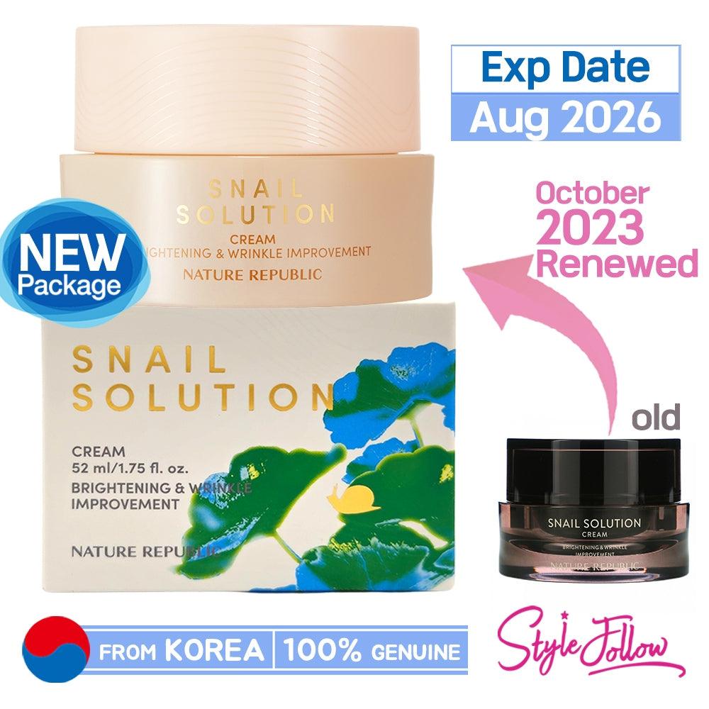 NATURE REPUBLIC] Snail Solution Cream 52ml – StyleFollow
